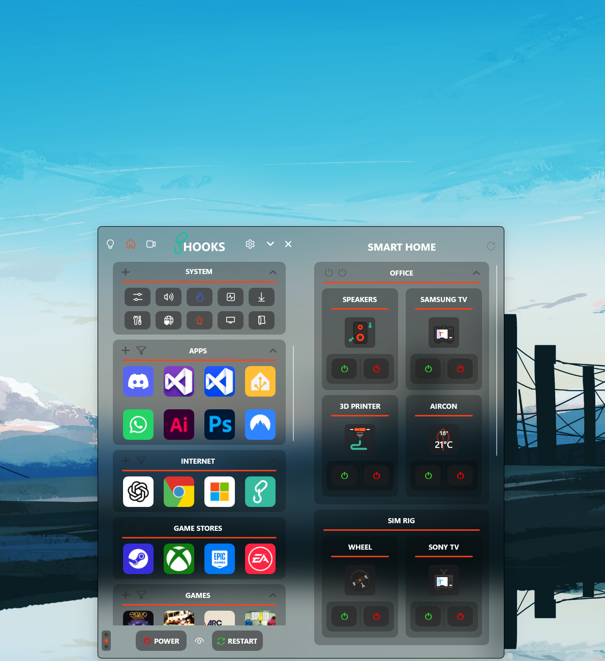 HOOKS Smart Home Panel